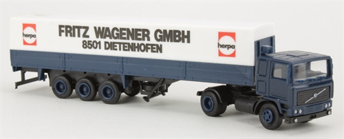 Herpa 801270 Volvo Semi-trailer, Fritz Wagener GmbH, H0